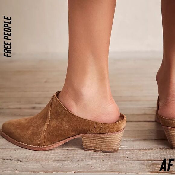 FREE PEOPLE NEW FRONTIER WESTERN MULES IN CAMEL TAN NEW SIZE 40 - Picture 3 of 7